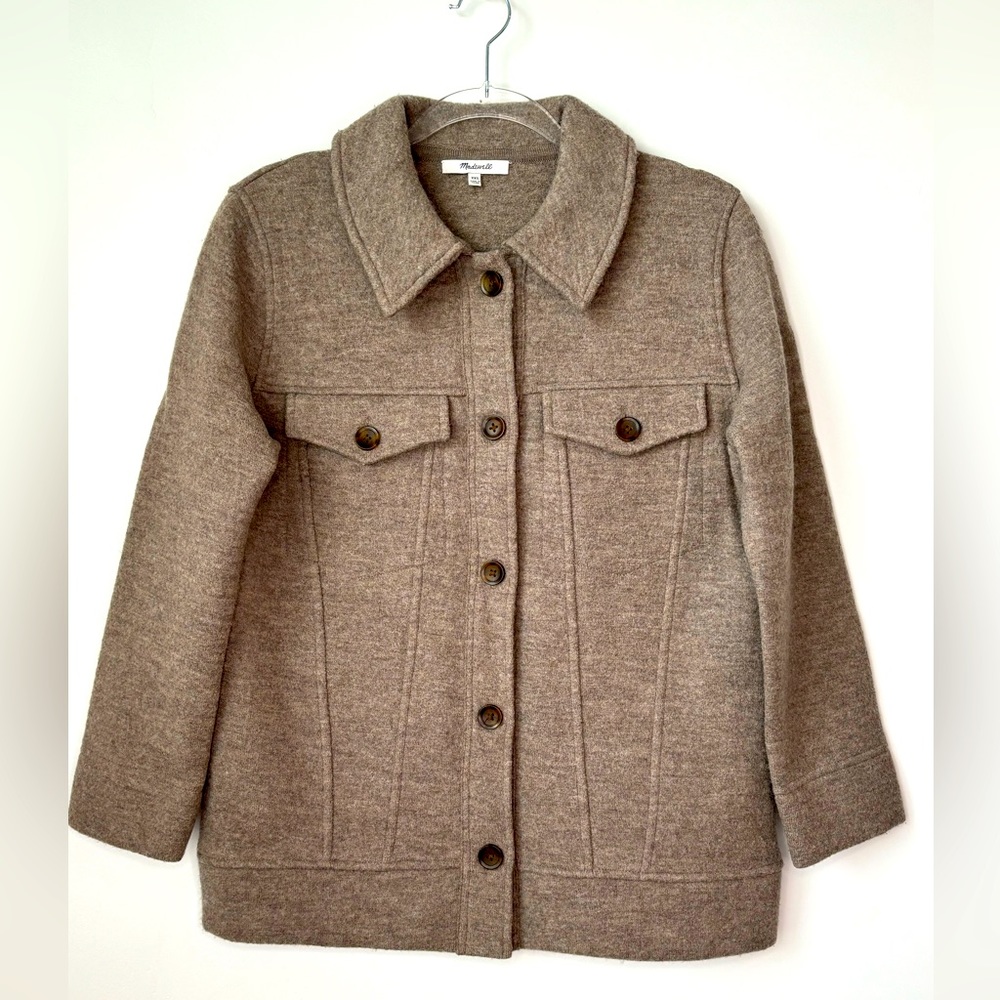 Madewell | Boiled Wool Bridgman Sweater shacket